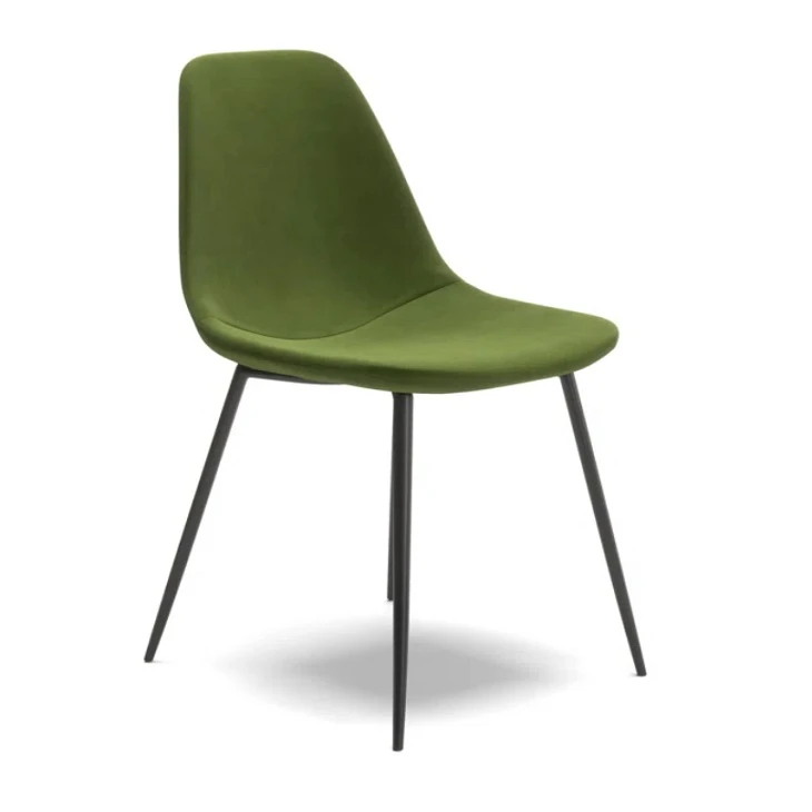Green Fabric Plastic Leg Chair Green Fabric Plastic Leg Chair